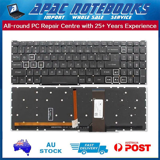 White Backlit Keyboard for Acer Nitro 5 AN515-43 AN515-54 AN515-55