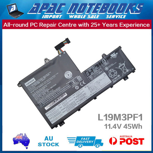 Genuine Lenovo Battery L19M3PF0 L19D3PF1 L19M3PF1 L19D3PF2 L19M3PF9 11.4V 45Wh