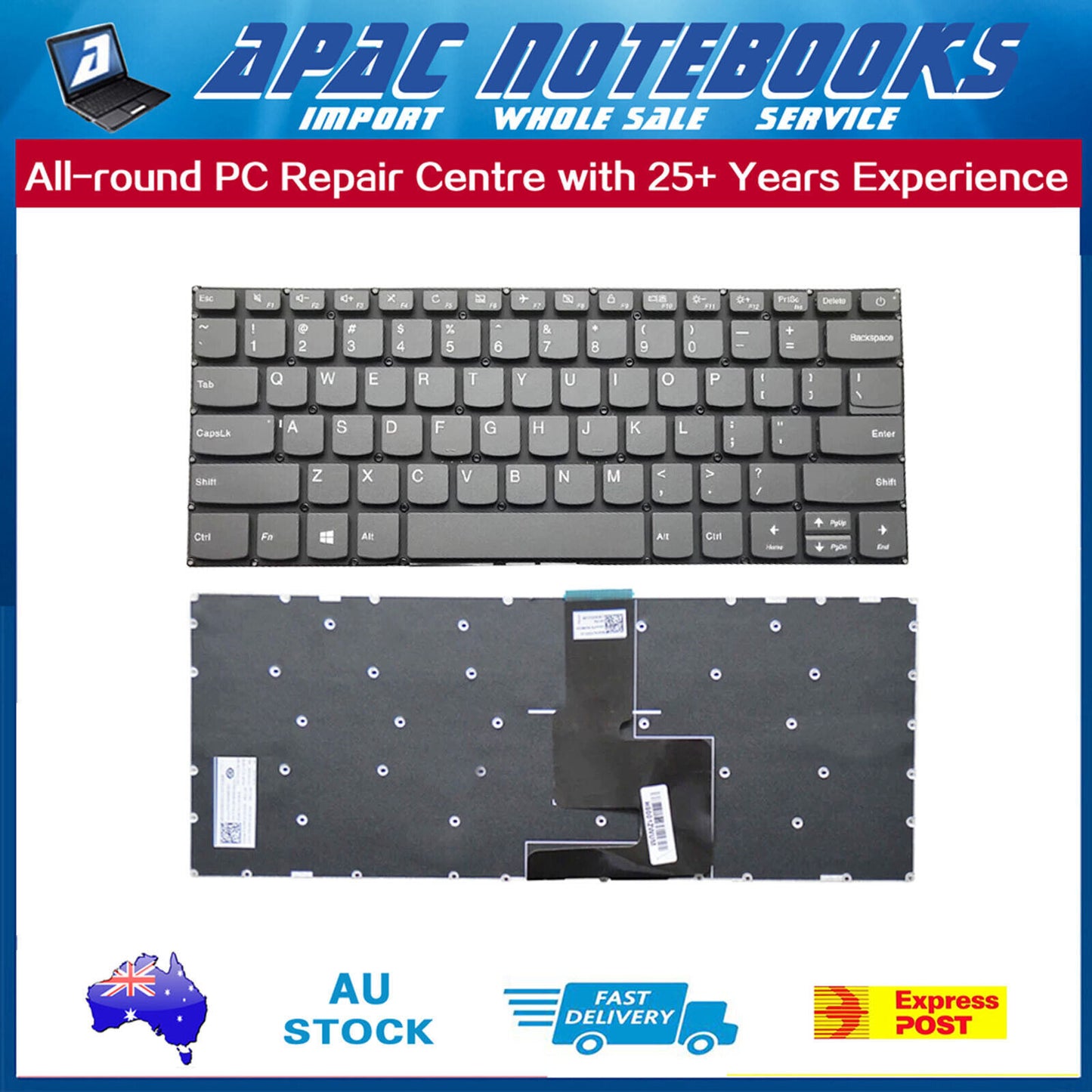 Genuine Keyboard For Lenovo Ideapad 120s-14IAP 130S-14IGM 330-14IGM 520S-14IKB