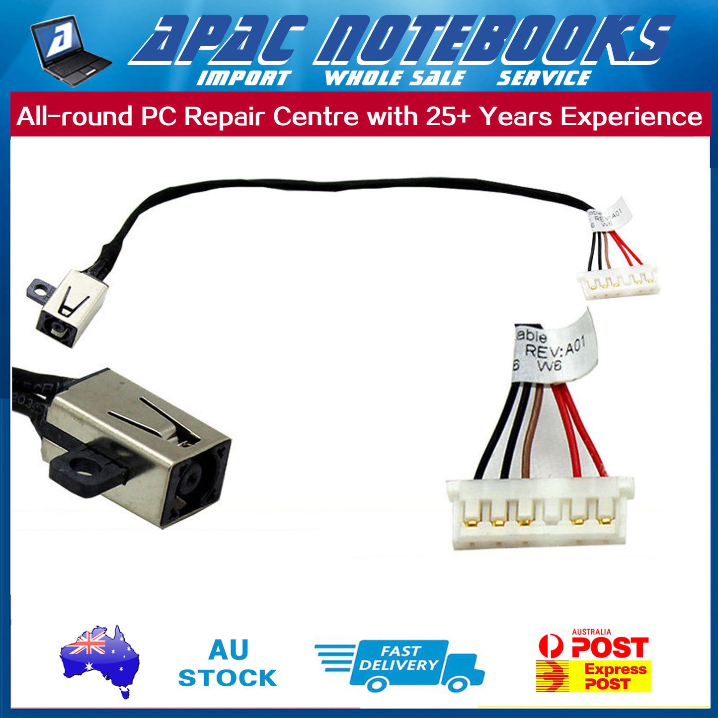 DC Jack Power Socket for Dell Inspiron 15-3558 15-3559 Series