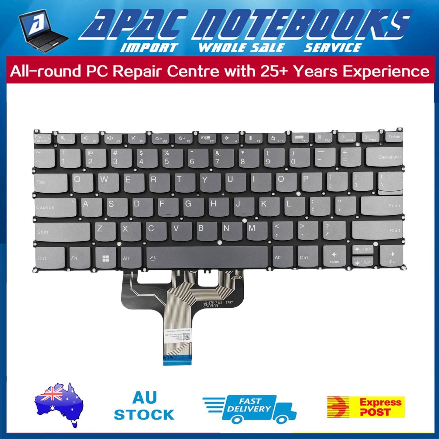 Backlit Keyboard Yoga 7 14ARB7 14IAL7 82QF/QE Slim 7 ProX 14ARH7 14IAH7 82TL/TK