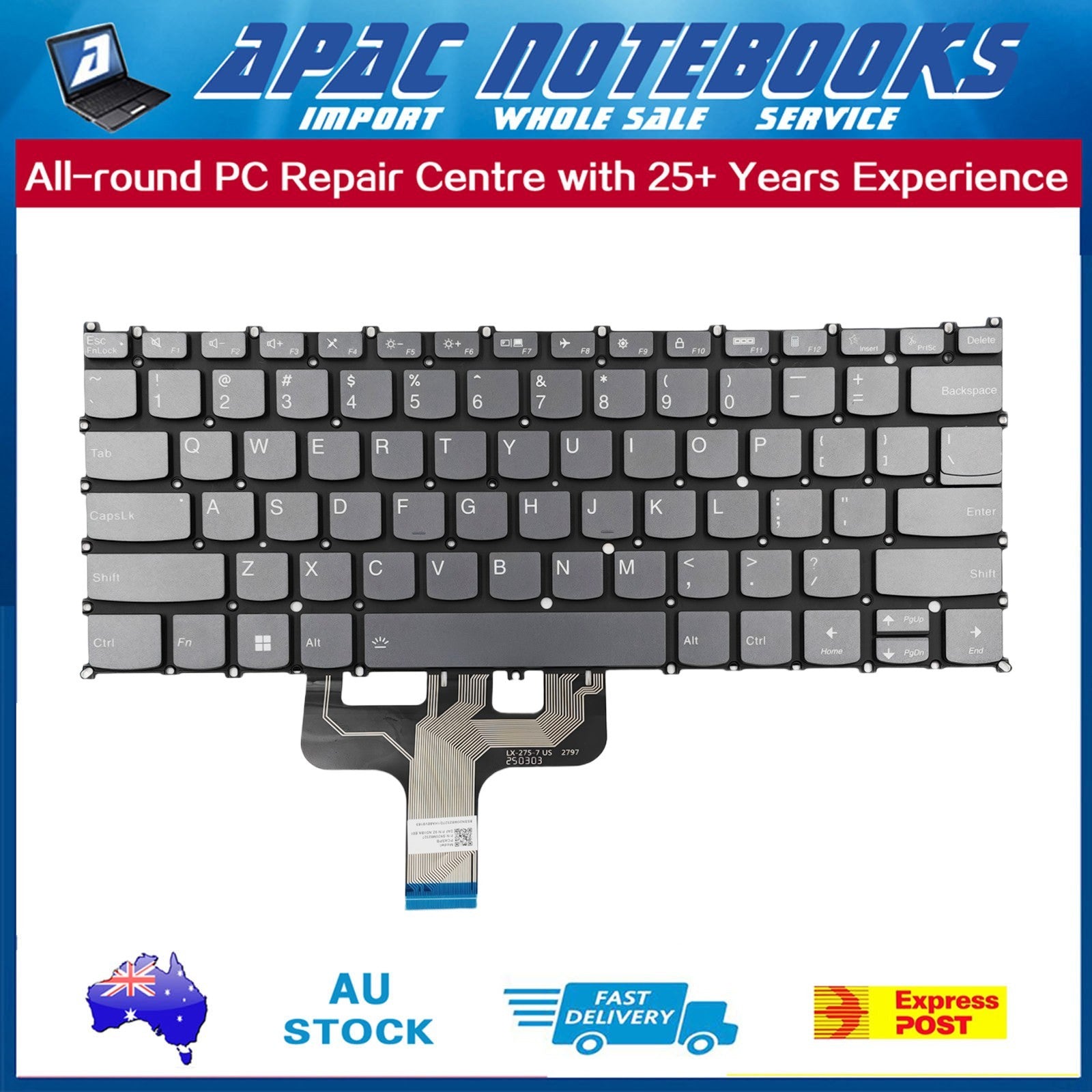 Backlit Keyboard Yoga 7 14ARB7 14IAL7 82QF/QE Slim 7 ProX 14ARH7 14IAH7 82TL/TK