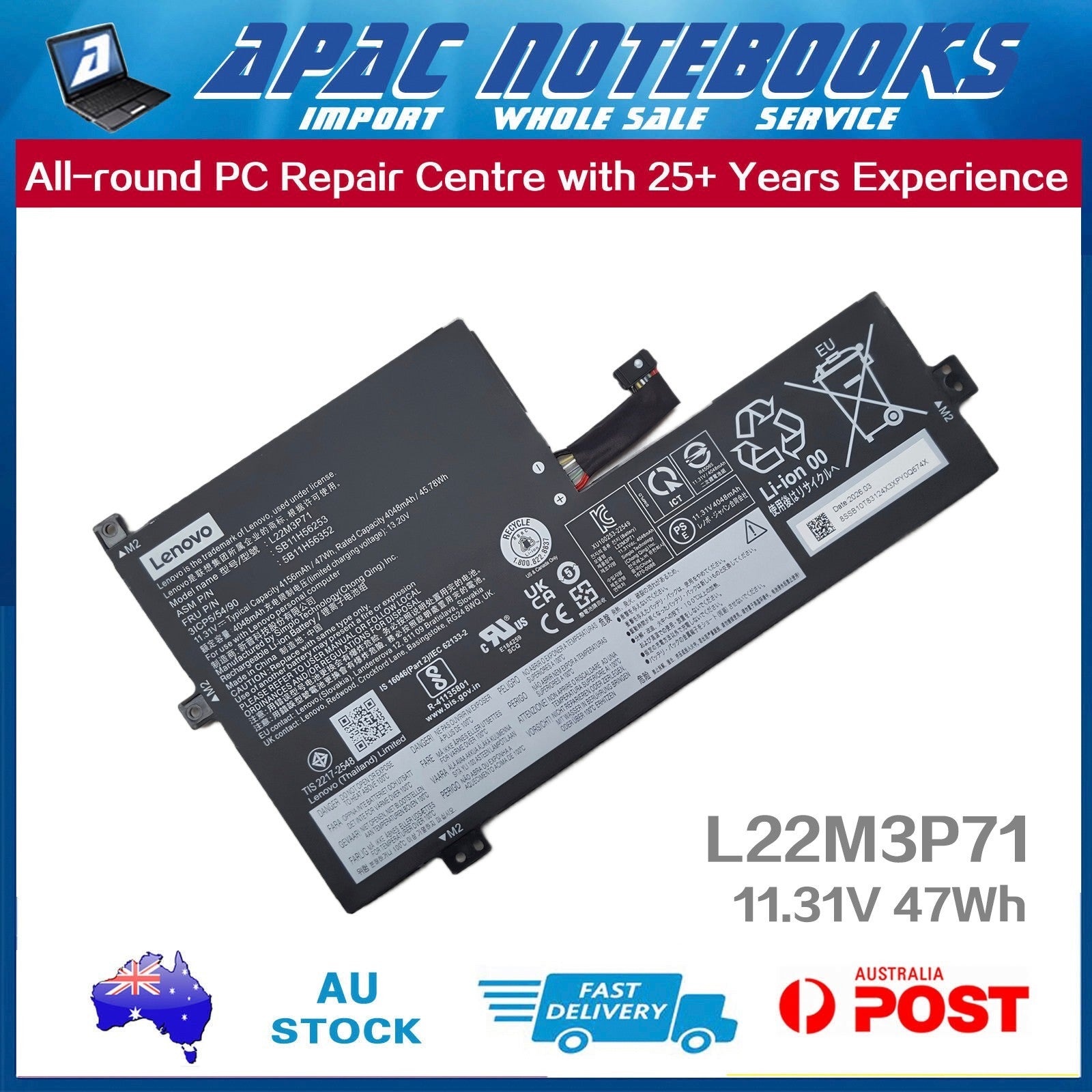 Genuine Battery for 100w Gen 4 300w Yoga Gen 4 500w Yoga Gen 4 11.31V 47Wh