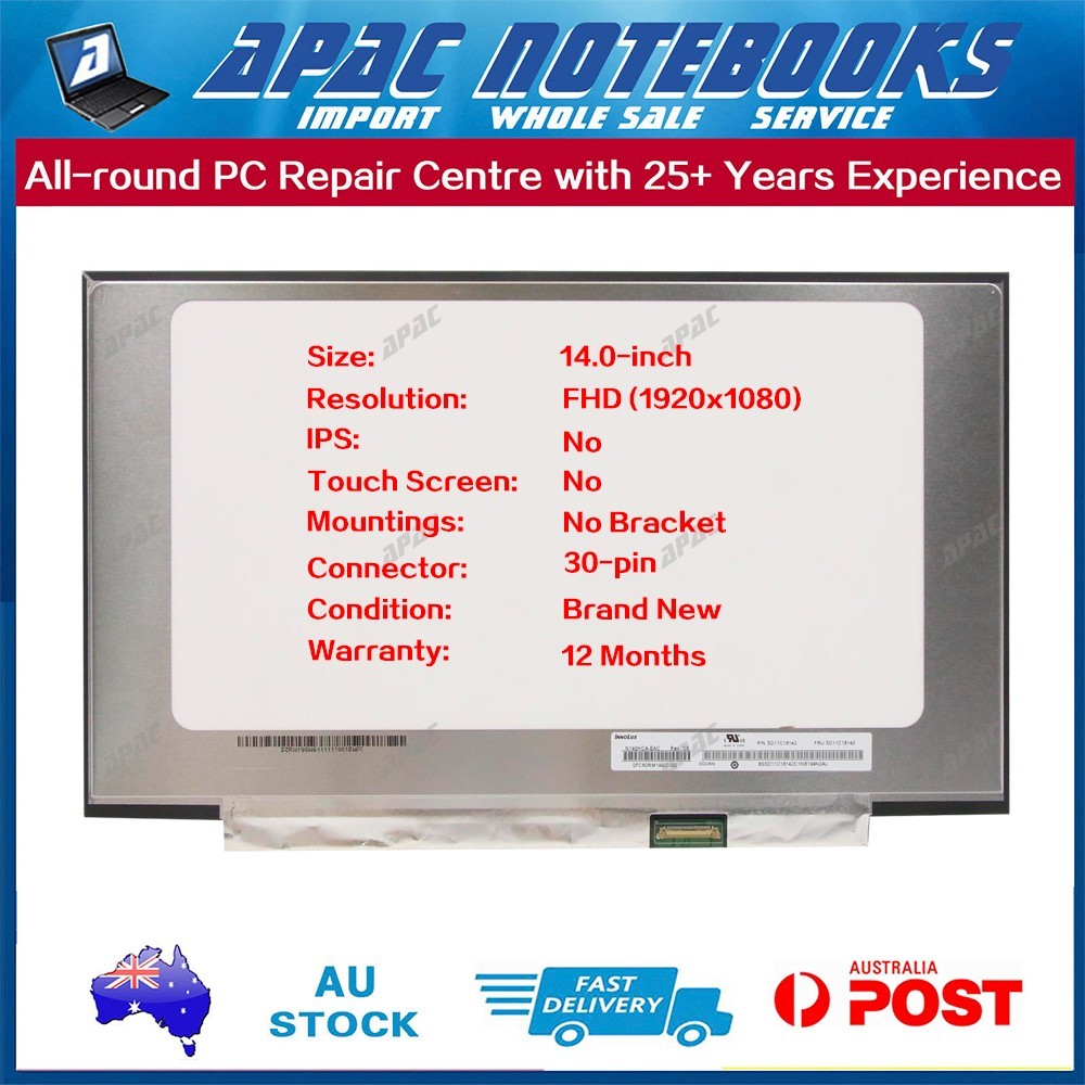 14.0" FHD IPS LED Screen for NT140FHM-N32 NT140FHM-N43 NT140FHM-N44 No Bracket