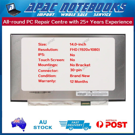 14.0" FHD IPS LED Screen for NT140FHM-N32 NT140FHM-N43 NT140FHM-N44 No Bracket