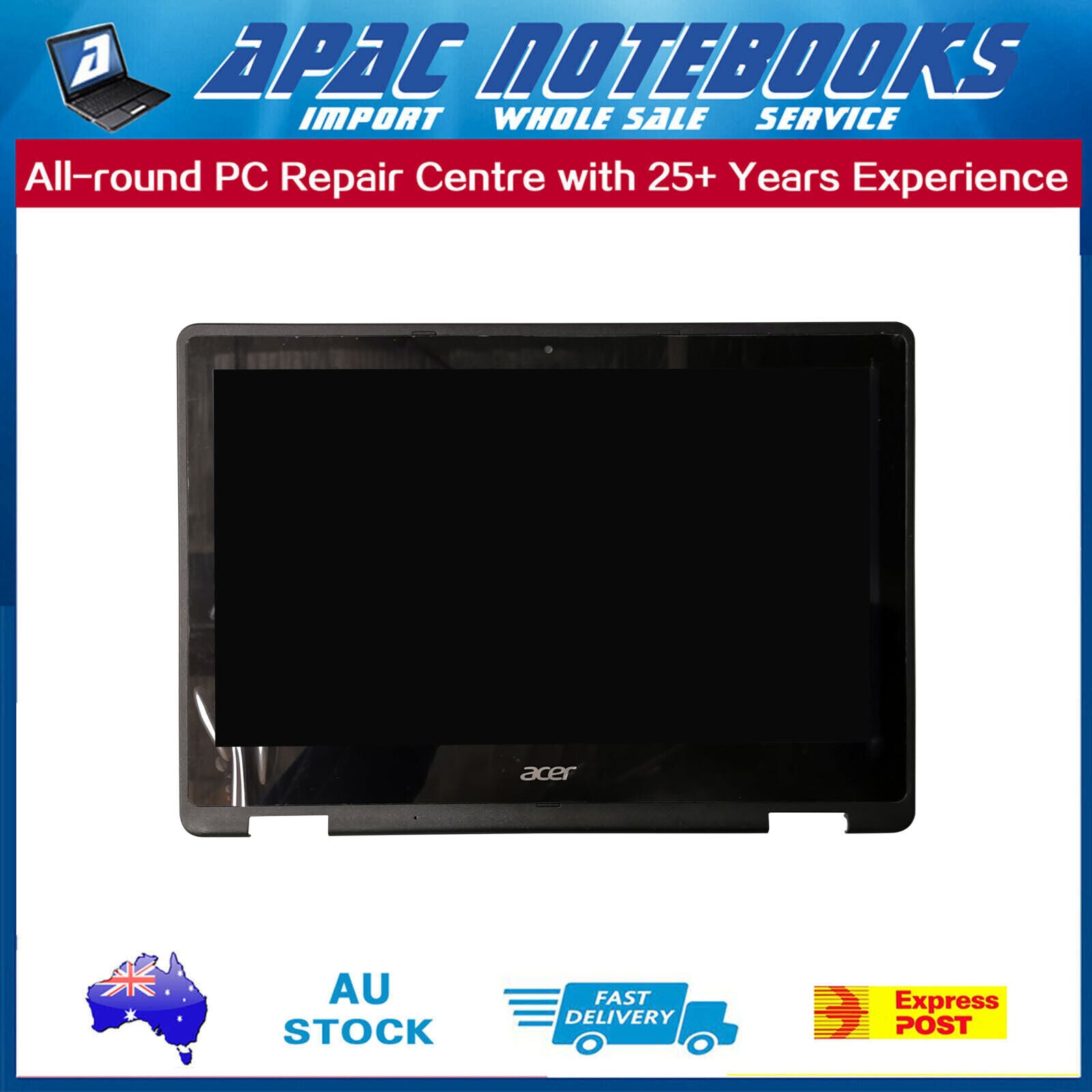 13.3" FHD(1920x1080) LCD Digitizer Assembly for Acer Spin 5 SP513-51