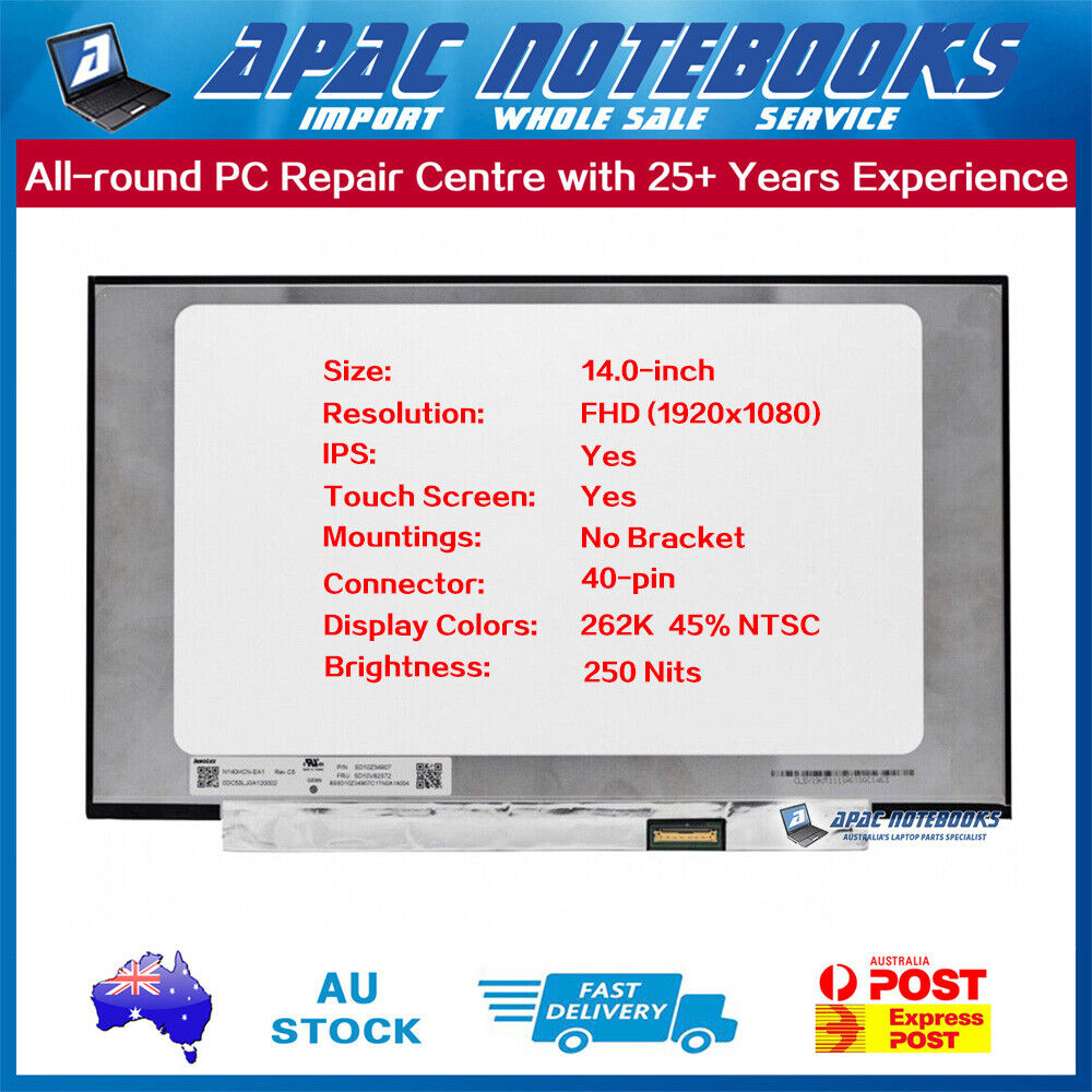 14.0" FHD LED Touch Screen N140HCN-EA1 Rev.c8 (Only for Lenovo)