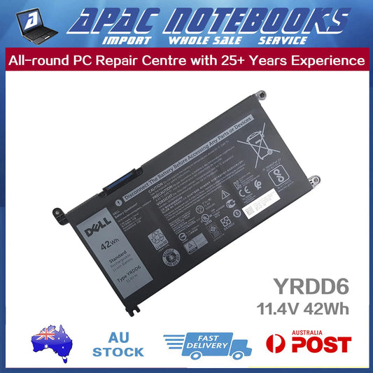 Genuine YRDD6 Battery for Latitude 3190 3310 2in1 3400 Chromebook 3100 3110 2in1