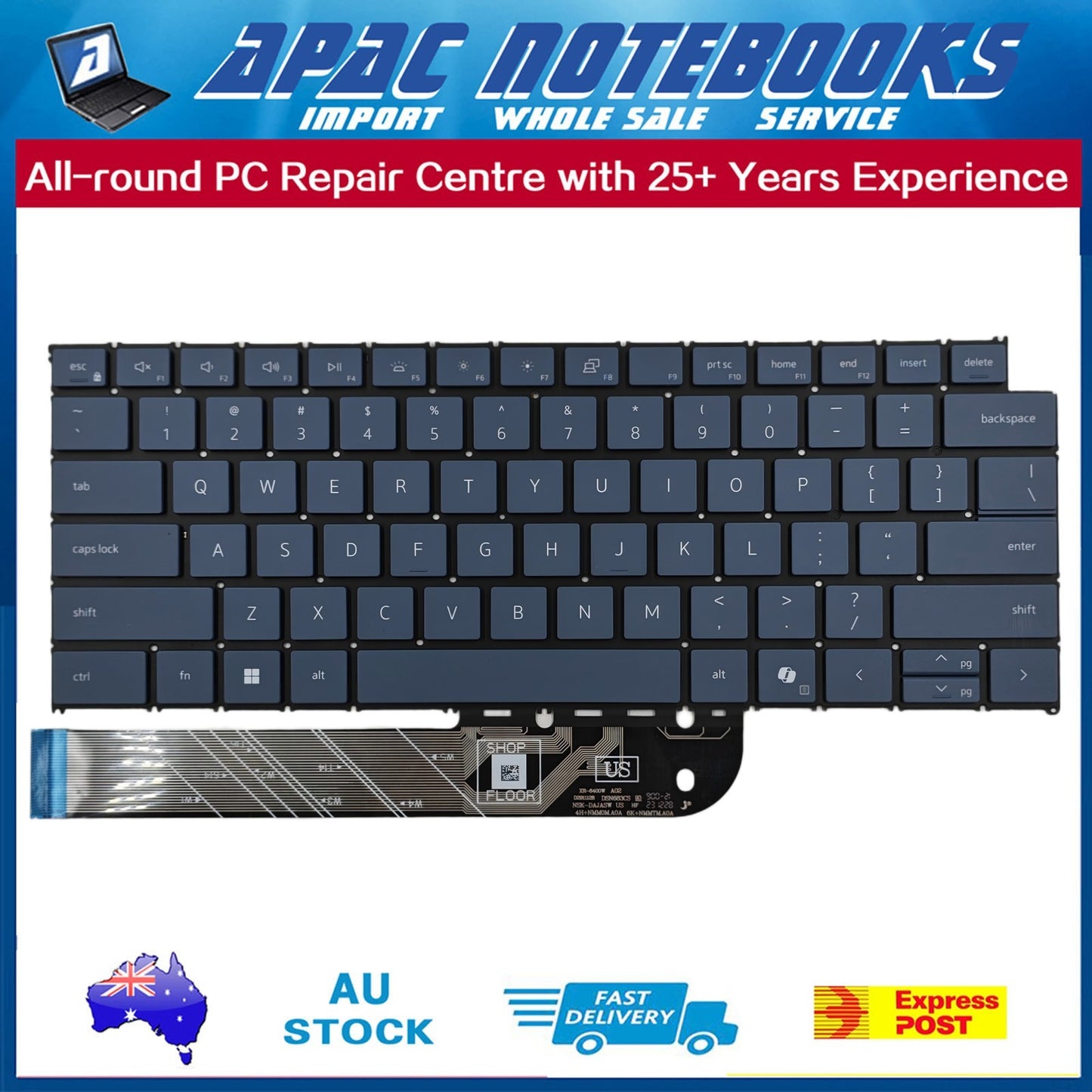 Backlit Keyboard for inspiron 14 5445 7445 2in1 Plus 7440 7441 16 Plus 7640 2024
