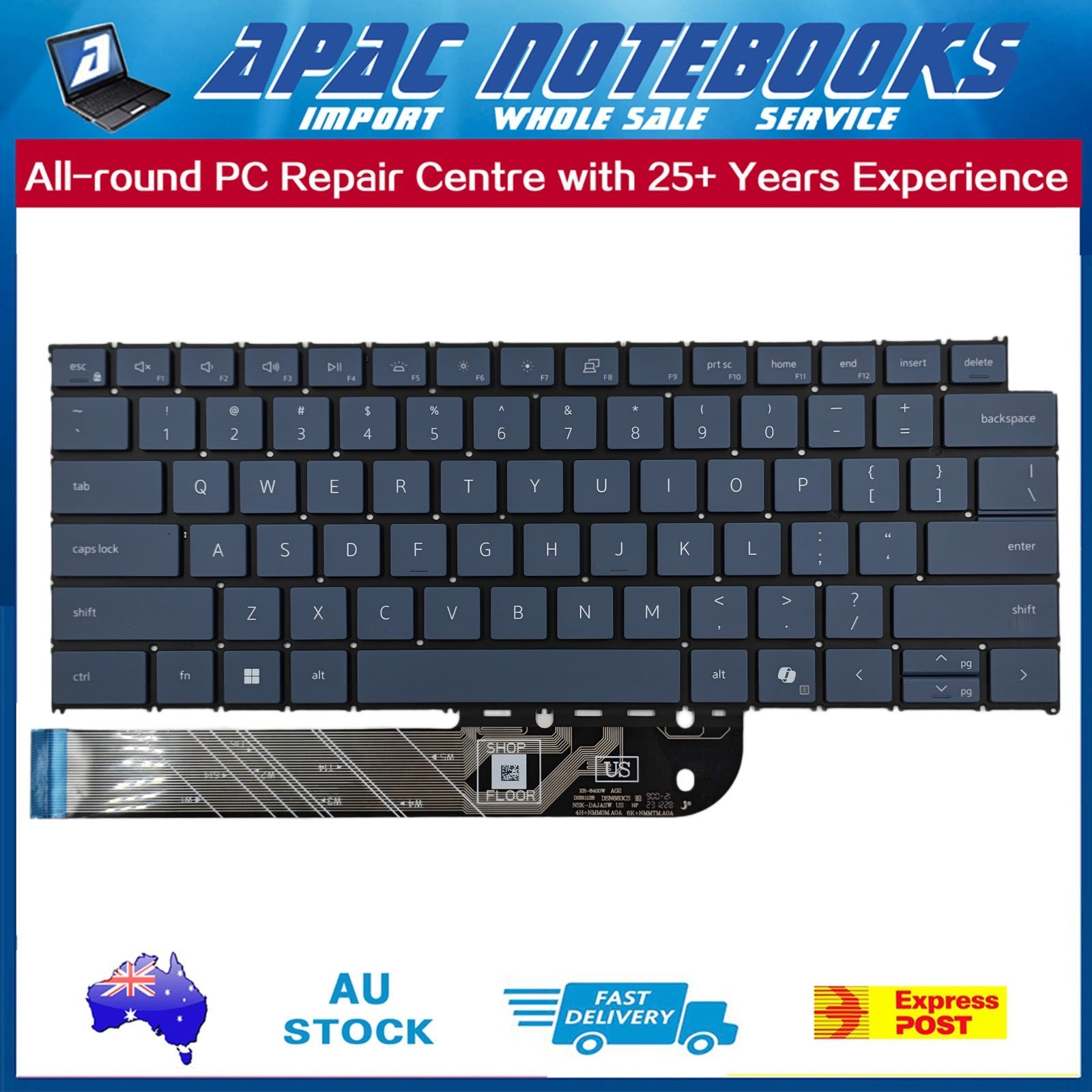 Backlit Keyboard for inspiron 14 5445 7445 2in1 Plus 7440 7441 16 Plus 7640 2024