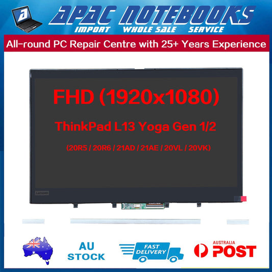 13.3" LCD Touch Screen Assembly Lenovo ThinkPad L13 Yoga Gen 2 21AD / 21AE