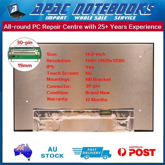 14.0" 1920x1200 LED Screen B140UAN03.2 B140UAN04.2 LP140WU1-SPB1 LP140WU1-SPB2