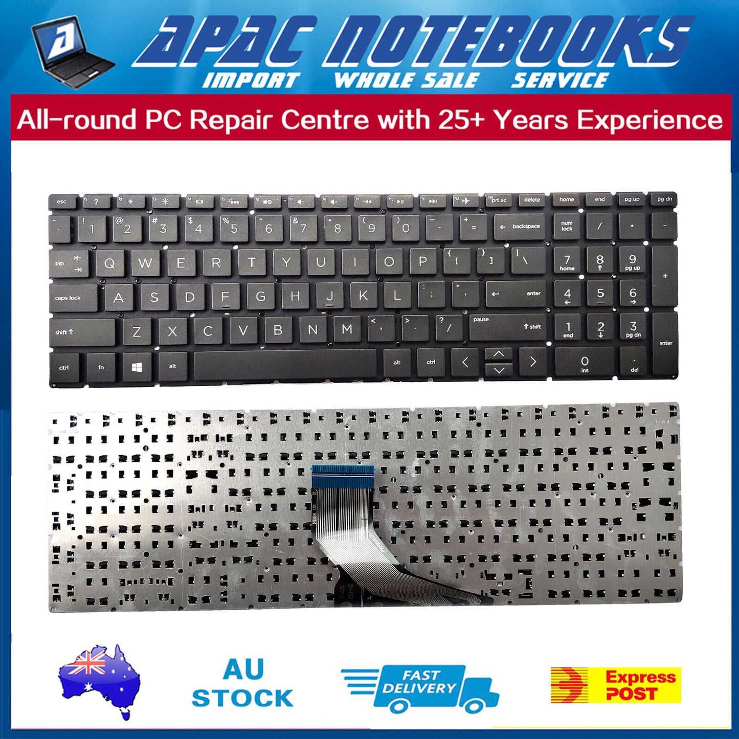 Genuine keyboard non-backlit for HP home 17-by 17-by0000 17-by1000