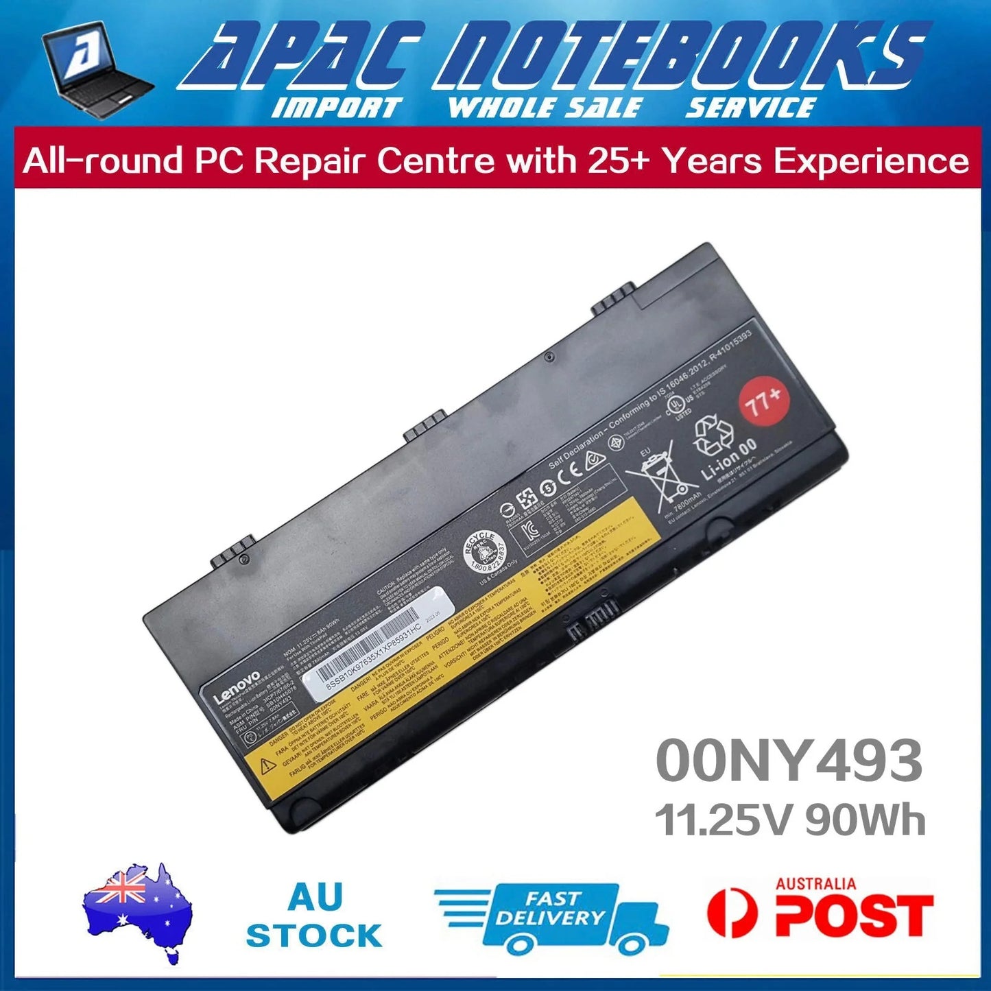 Genuine Battery for L17L6P51 L17M6P51 SB10H45075/76/77/78 SB10K97634/635 90Wh