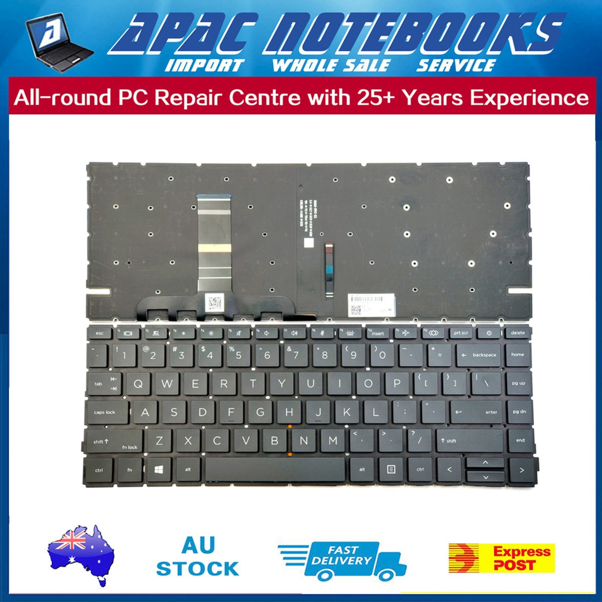 Backlit Keyboard HP ProBook 440 G8 G9 G10 ProBook 445 G8 G9 G10