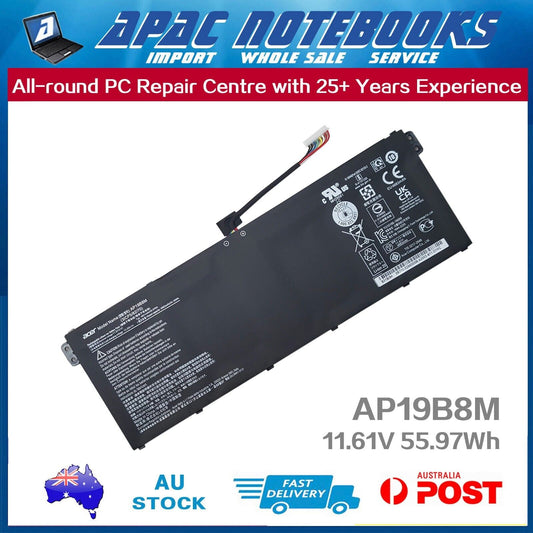 Genuine Acer Battery AP19B8M 3ICP5/82/70 11.61V 55.97Wh