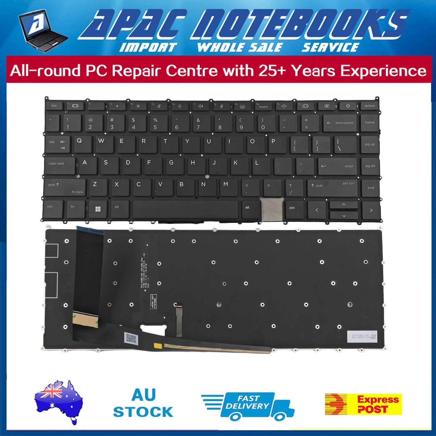 Backlit Keboard for HP EliteBook x360 1040 G7 G8 Notebook PC