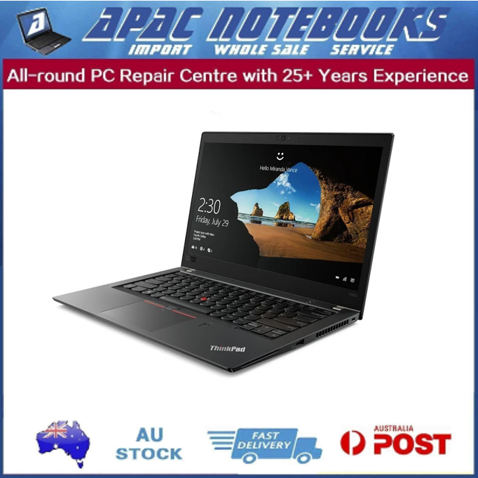 Lenovo Thinkpad T480s 14" i7-8550u/16G/256G SSD Windows 11 Pro
