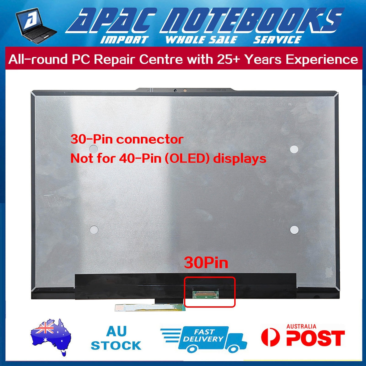 Genuine WUXGA IPS LED Touchscreen Assembly for IdeaPad 5 2-in-1 14IRH9 Type 83KX