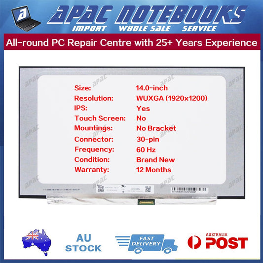 14.0" 1920x1200 LED Screen B140UAN04.4 B140UAN04.H MNE007QS3-1 N140JCA-ELL