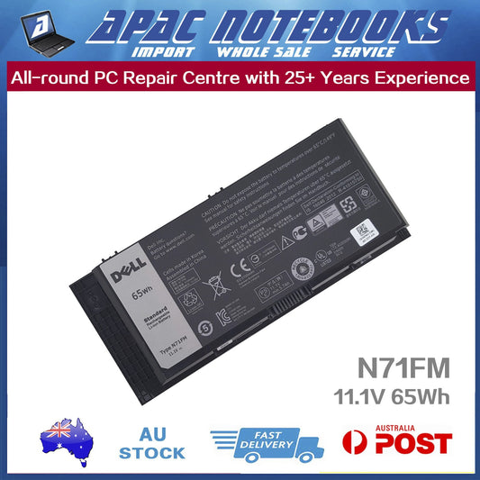 Genuine N71FM Battery for Precision M4600 M4700 M4800 M6600 M6700 M6800 65Wh