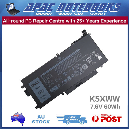 Genuine K5XWW Battery for 71TG4 725KY CFX97 N18GG P29S P29S001 P29S002 7.6V 60Wh