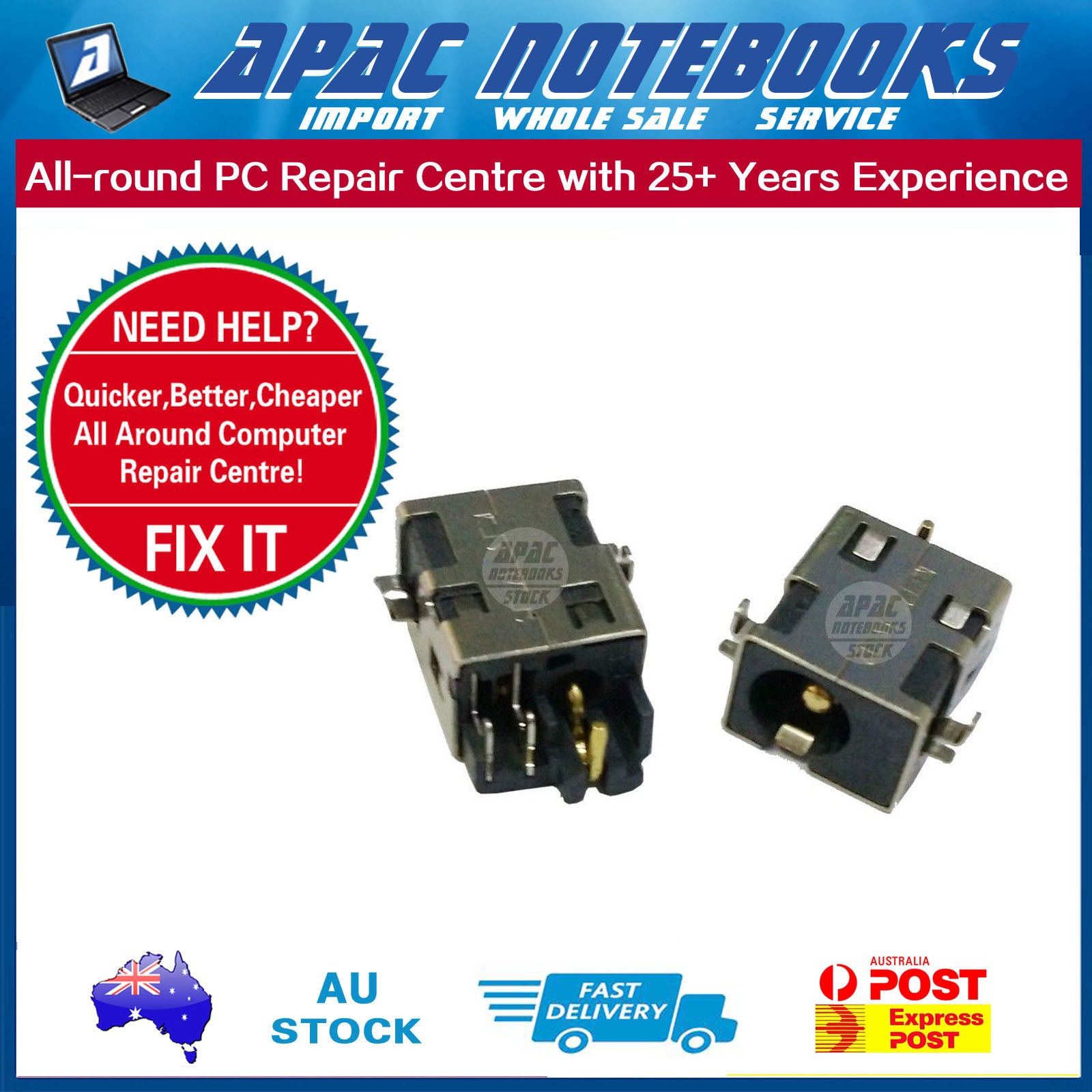 DC Jack Power Socket for ASUS F502C F502CA – APAC Notebooks