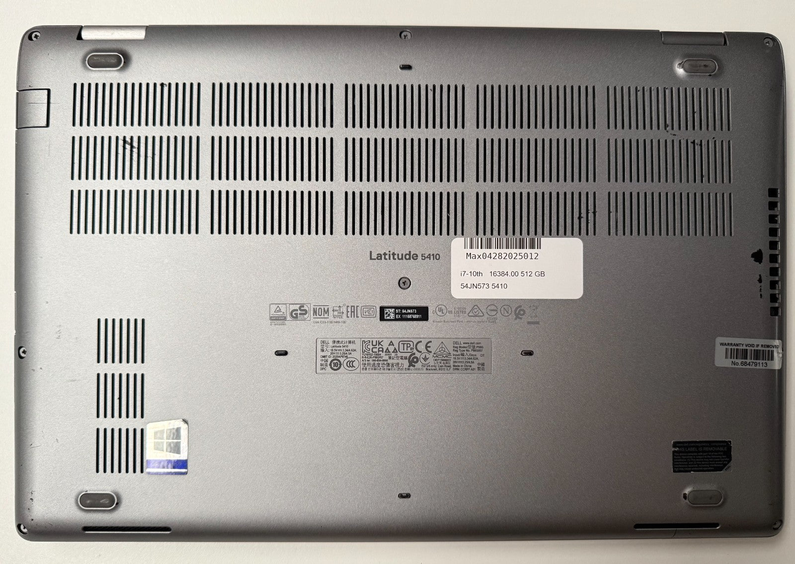 Dell Latitude 5410 14" Touch Laptop i7-10th Gen 16GB RAM, 512GB SSD Window11 Pro