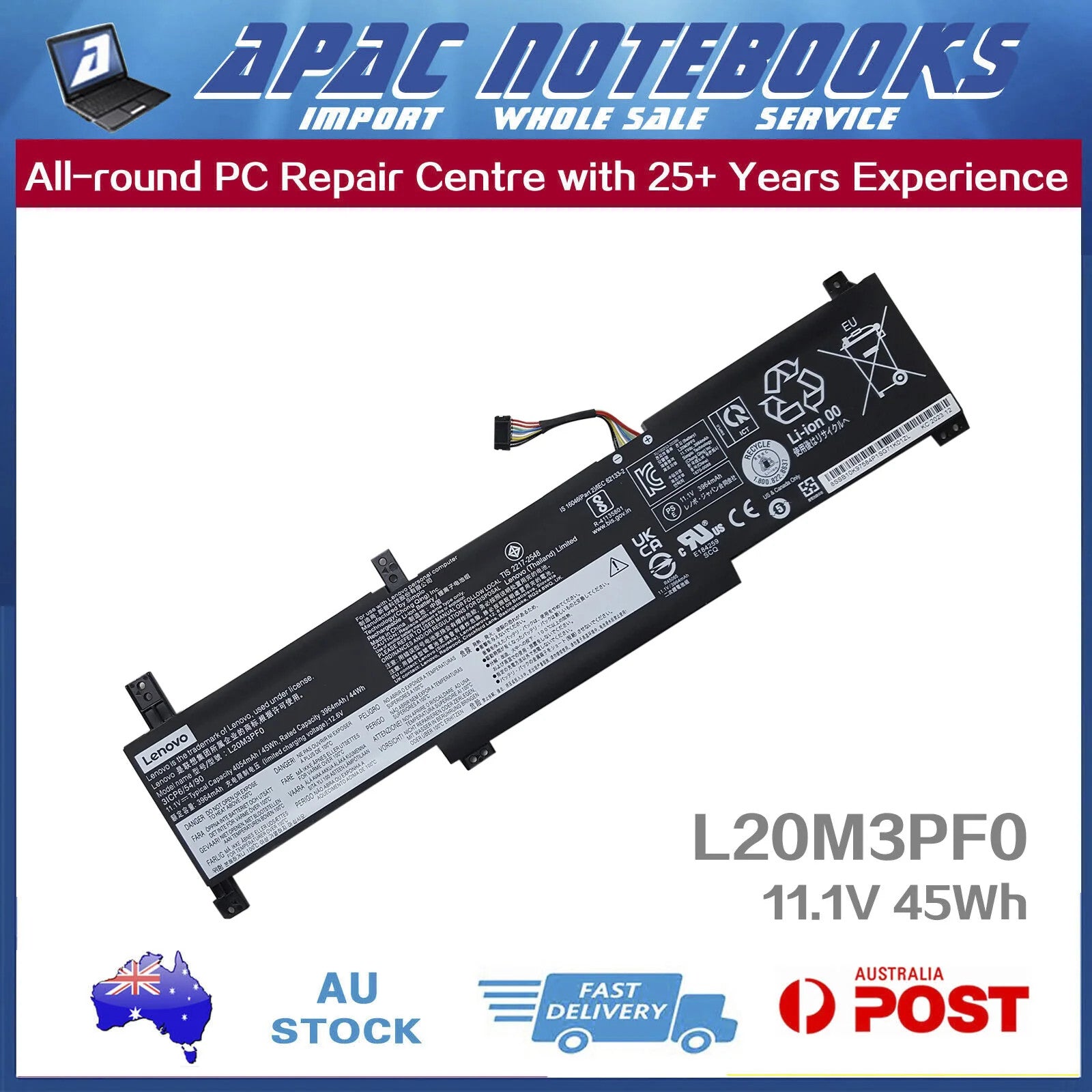 Genuine Battery for V14 V15 G2-ALC G2-IJL G2-ITL G3-ABA G3-IAP 11.1V 45Wh
