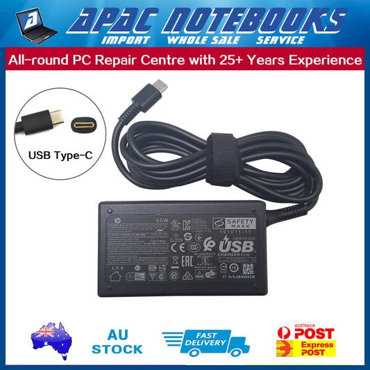 Genuine 65W USB Type-C Charger HP Envy x360 14-fc 14-fc0025tu 14-fc0026tu