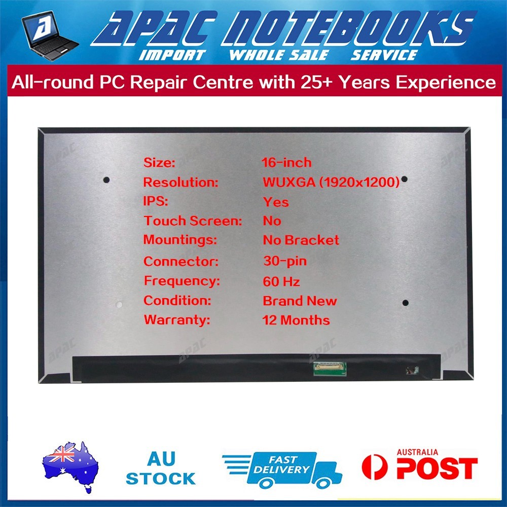 16.0" 1920x1200 LED Screen LP160WU1-SPD1 LP160WU1-SPK1