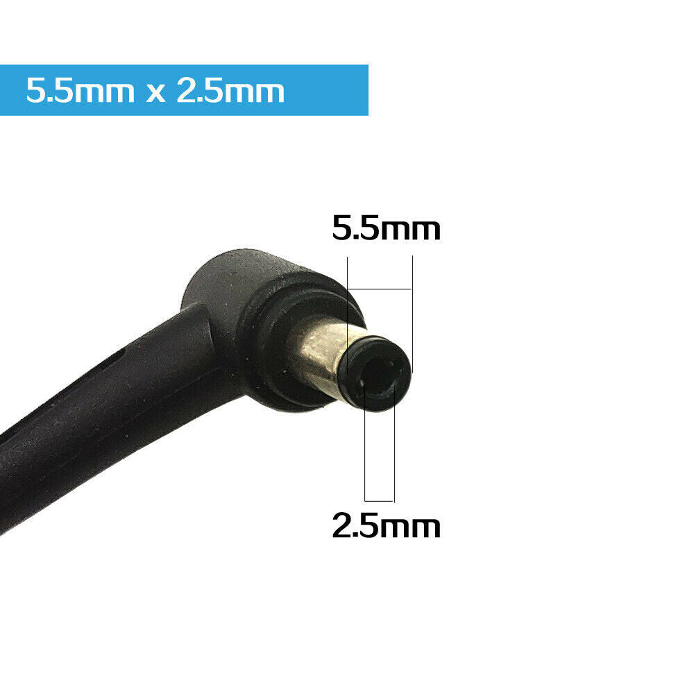 65W AC Adapter Charger for TOSHIBA 19V-3.42A DC:5.5mm*2.5mm