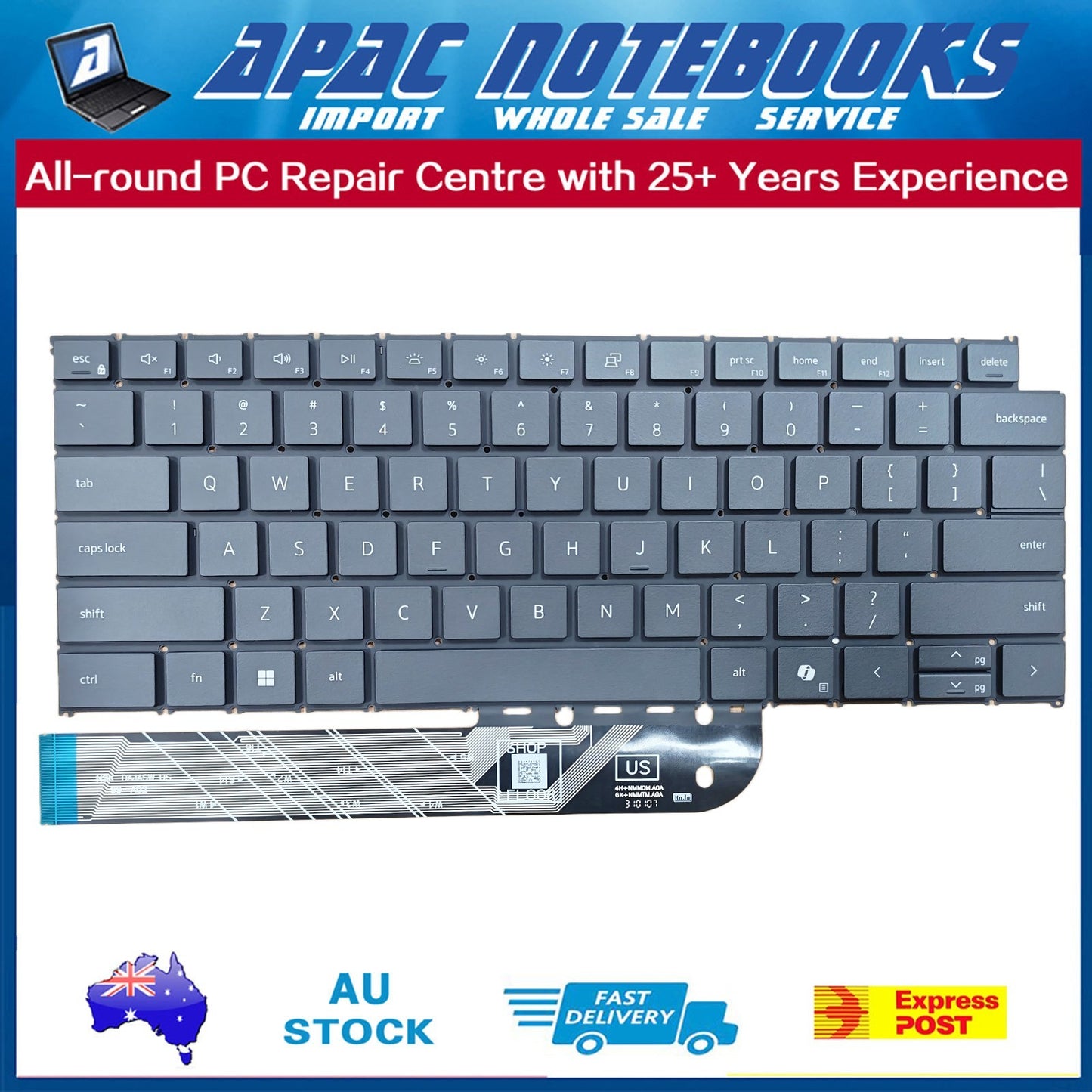 Backlit Keyboard for inspiron 14 5445 7445 2in1 Plus 7440 7441 16 Plus 7640 2024