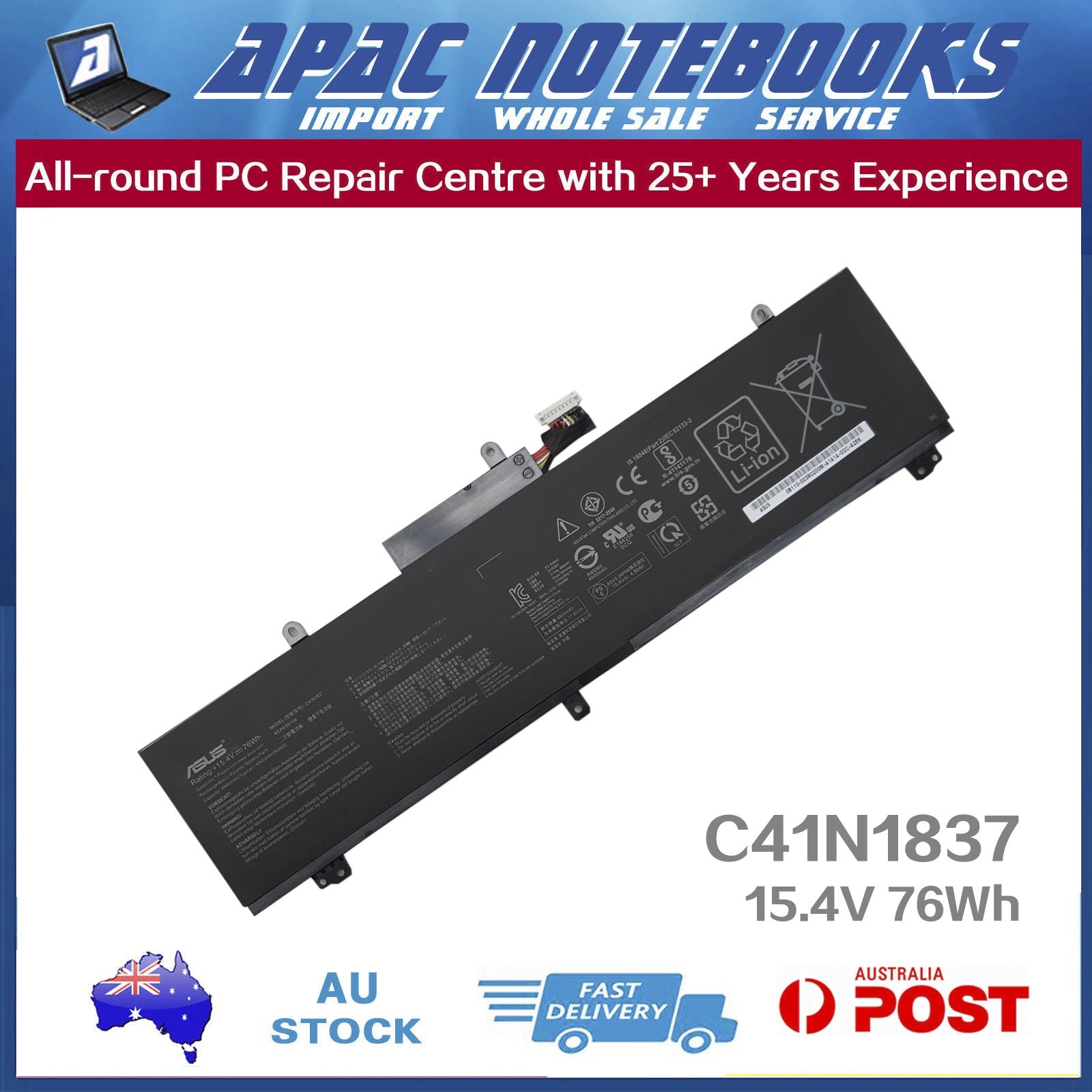 Genuine ASUS Battery ROG Zephyrus GA502D GA502DU GA502DV GA502I GA502IU GA502IV