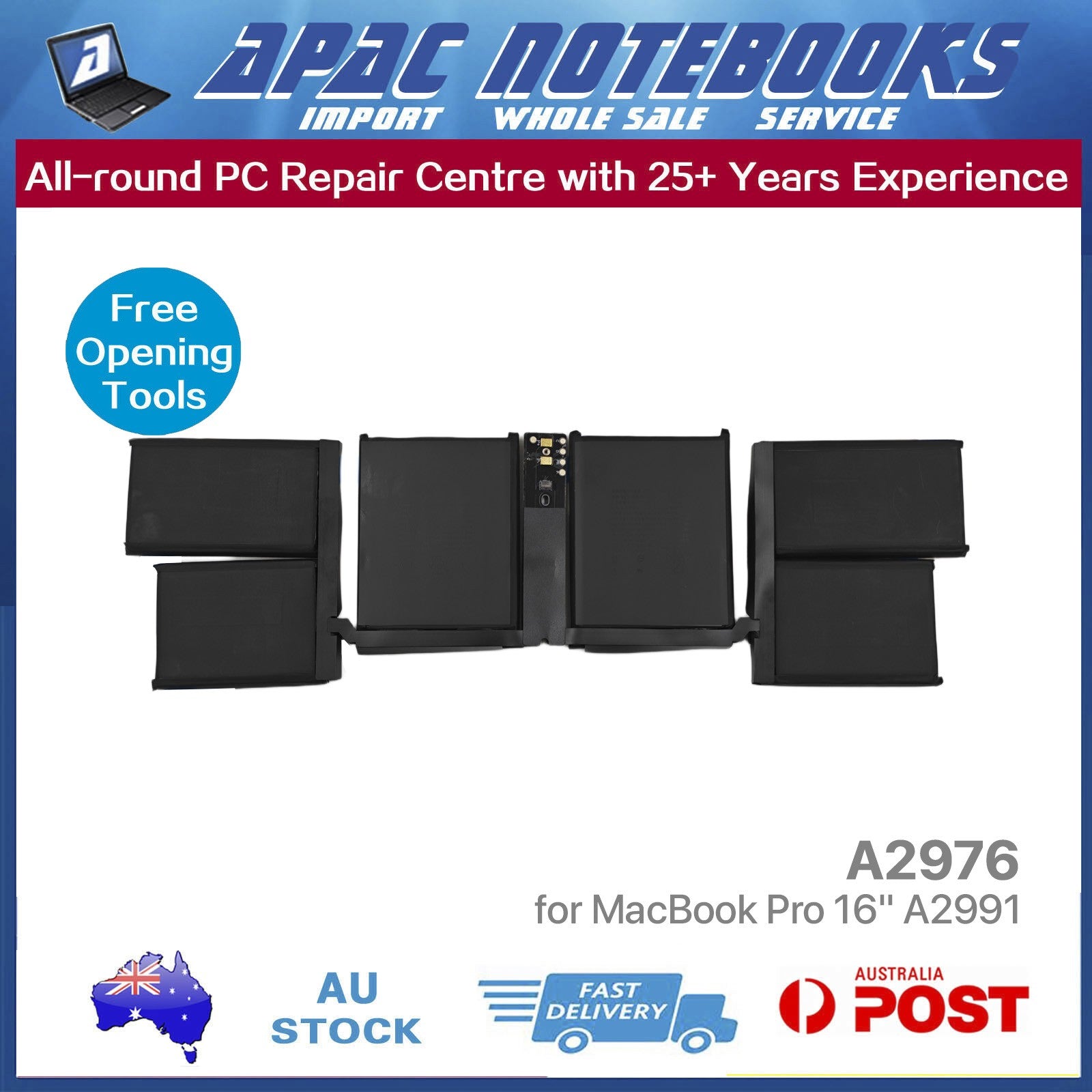 Genuine A2976 Battery for MacBook Pro 16" A2991 M3 2023 Mac15,7 Mac15,9 Mac15,11