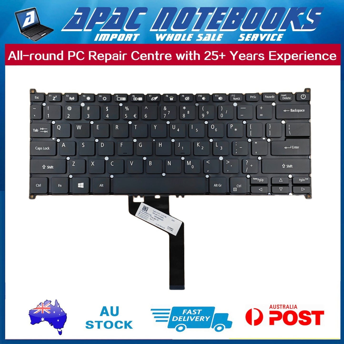 Keyboard w/Backlit Acer Swift SF514-51 SF514-52T -53T SF514-54 -54T SF515-51T