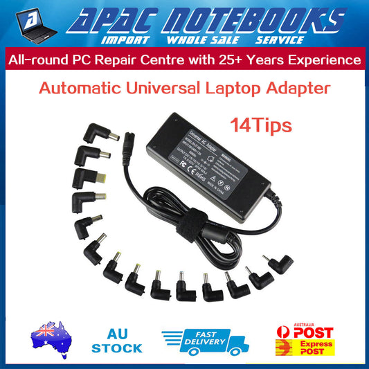 90W 14Tips Automatic Universal Laptop Adapter Charger 15V 18.5V 19V 19.5V 20V