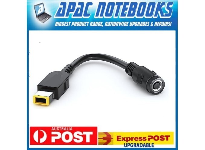Lenovo Tip Adapter Connector/ Converter  Round (7.7 X 5) to Slim Square Tip