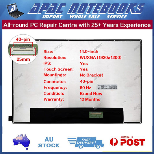 14.0" WUXGA TouchScreen B140UAK01.0 HW0A Only for HP