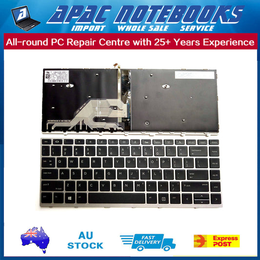 Genuine Keyboard with Backlit Silver frame For HP Probook 430 G5 440 G5 445 G5