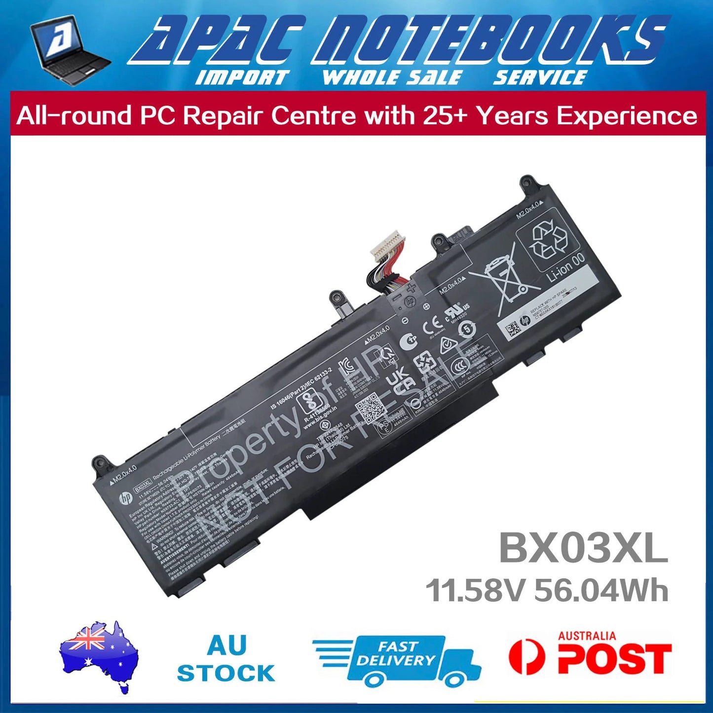 Genuine BX03XL Battery HP HSTNN-AB1D HSTNN-OB3H N59787-001 -002 -005 56.04Wh