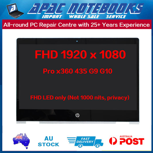 13.3" FHD(1920X1080) LCD Touch Screen Assembly HP Pro x360 435 G9 G10