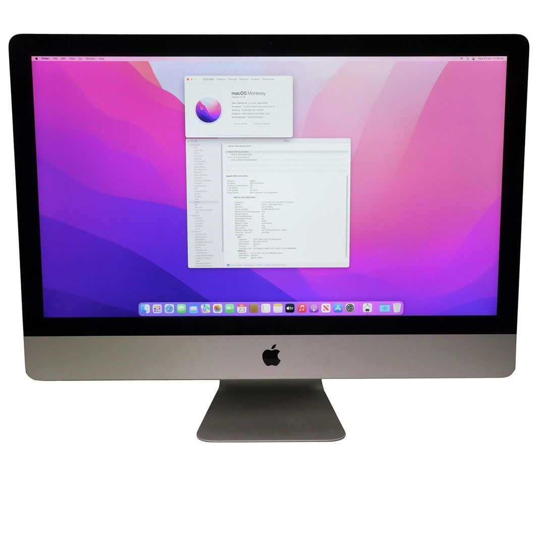 Apple A1419 iMac 27in 2012 i5-4570 16GB RAM 480G SSD