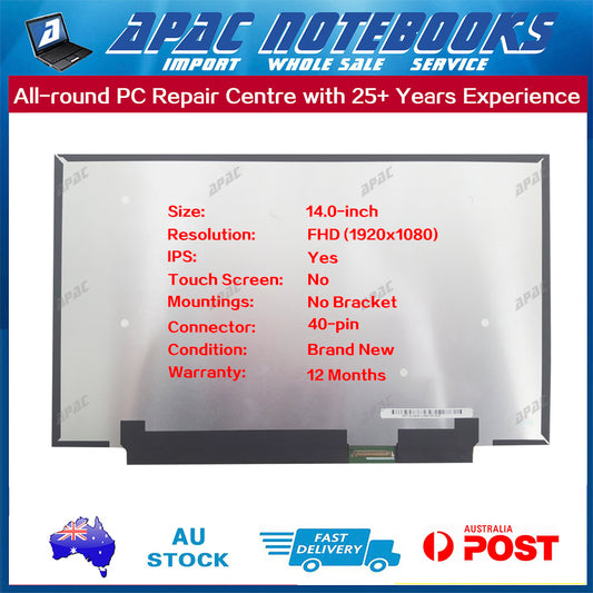 14.0" 120/144Hz FHD IPS LED Screen LM140LF1F01 LM140LF1F02 LQ140M1JW49