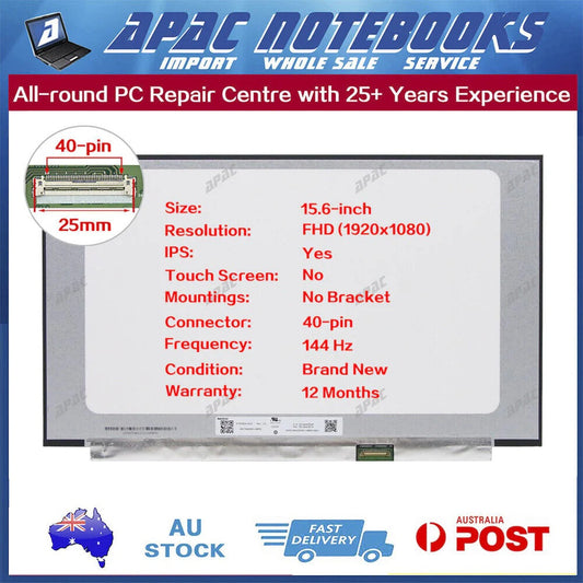 15.6" FHD IPS LED Screen for N156HCA-EBA N156HCA-EBB N156HGA-EA3 No Bracket