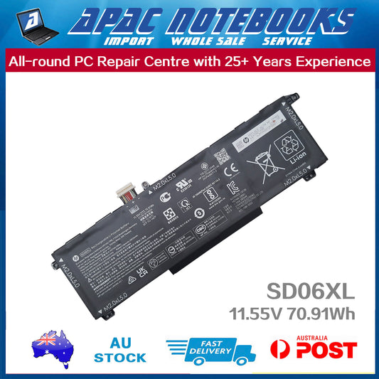 Genuine SD06XL Battery HP L84356-2C1 L84392-006 HSTNN-DB9U SD06070XL-PL 70.91Wh